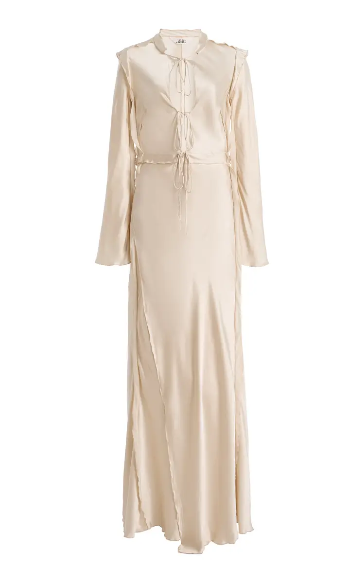 SLEEPING WITH JACQUES Kerry Silk-Satin Midi Dress | Image 1 SLEEPING WITH JACQUES Kerry Silk-Satin Midi Dress | Image 1