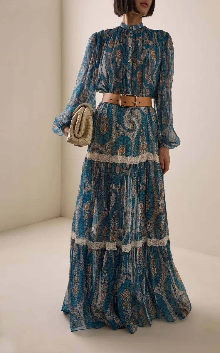 Etro Tiered Silk Maxi Skirt | Thumbnail 2
