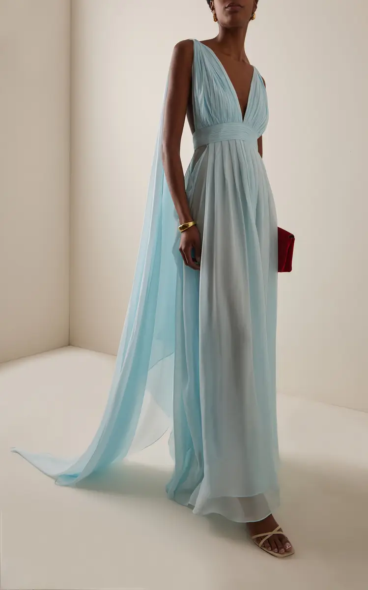DEME Exclusive The Sabrina Silk-Chiffon Dress | Thumbnail 2