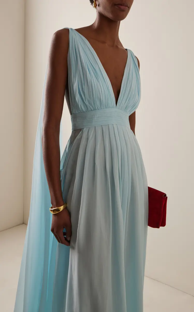 DEME Exclusive The Sabrina Silk-Chiffon Dress | Thumbnail 3