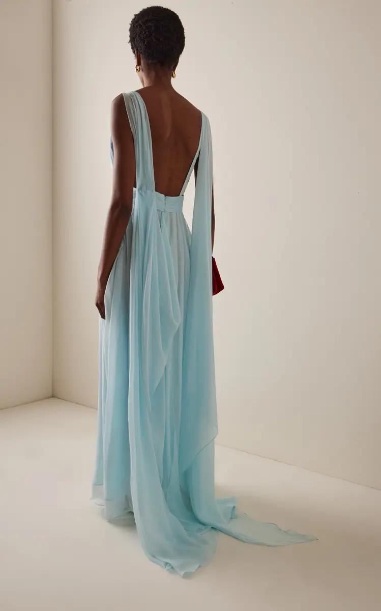 DEME Exclusive The Sabrina Silk-Chiffon Dress | Thumbnail 4
