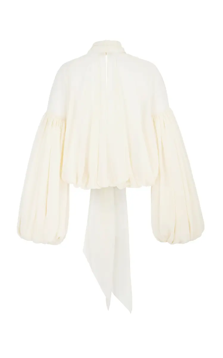 DE LA VALI Solana Crepe Tie-Neck Top | Thumbnail 8 DE LA VALI Solana Crepe Tie-Neck Top | Thumbnail 8