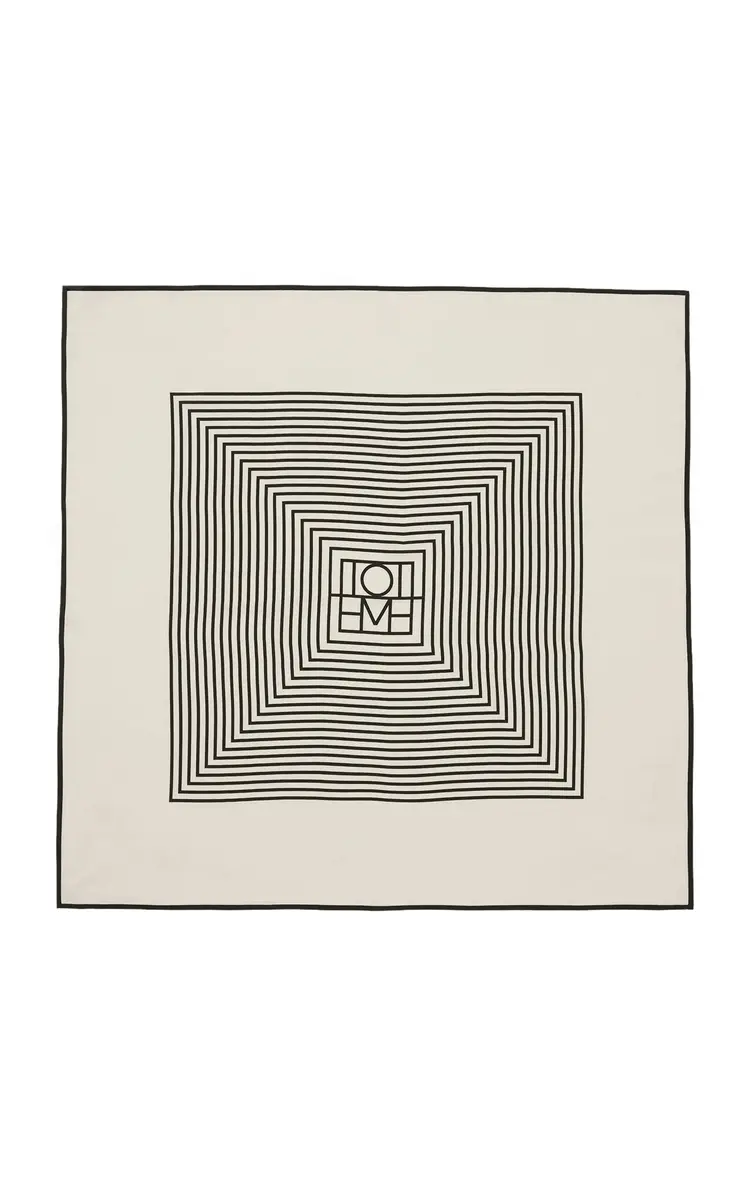 Toteme Monogram Silk Scarf | Thumbnail 3 Toteme Monogram Silk Scarf | Thumbnail 3