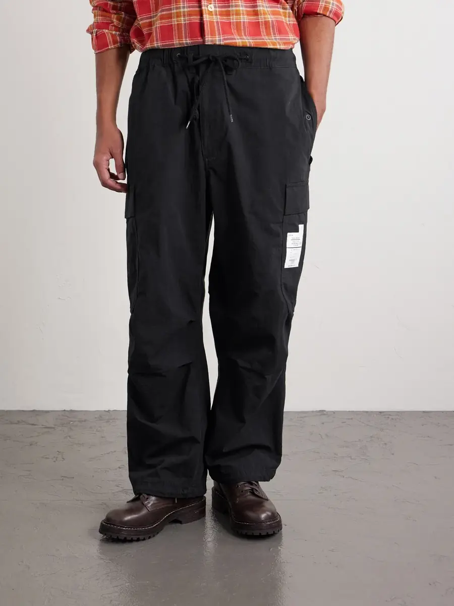 Neighborhood Wide-Leg Cotton-Blend Ripstop Drawstring Cargo Trousers - Men | Thumbnail 3 Neighborhood Wide-Leg Cotton-Blend Ripstop Drawstring Cargo Trousers - Men | Thumbnail 3