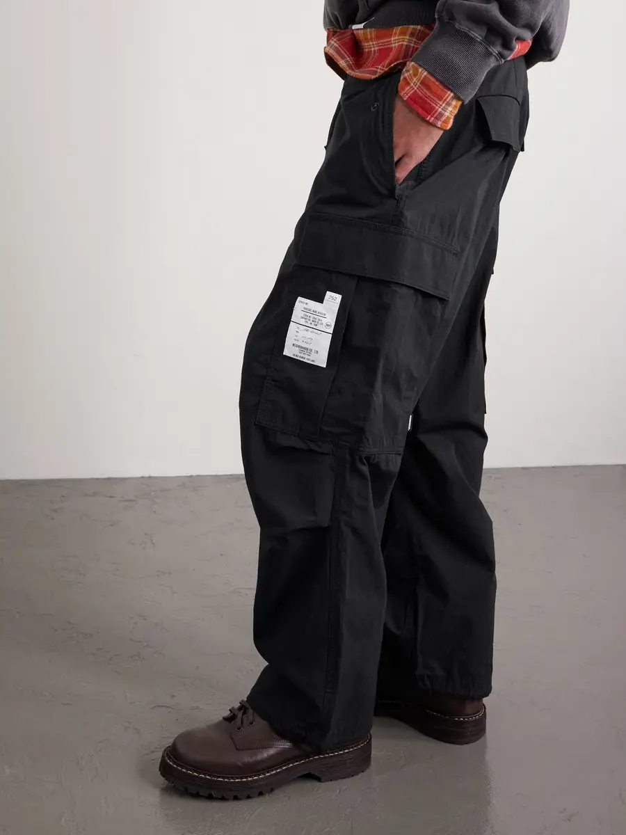 Neighborhood Wide-Leg Cotton-Blend Ripstop Drawstring Cargo Trousers - Men | Thumbnail 6 Neighborhood Wide-Leg Cotton-Blend Ripstop Drawstring Cargo Trousers - Men | Thumbnail 6