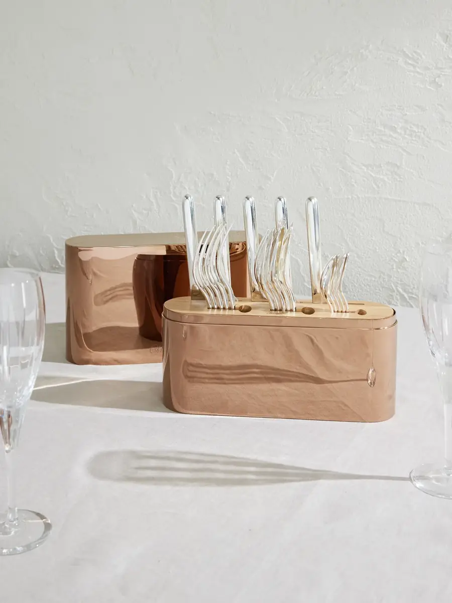 Christofle Concord Variations Copper-Tone Stainless Steel Cutlery Case - Men | Thumbnail 2 Christofle Concord Variations Copper-Tone Stainless Steel Cutlery Case - Men | Thumbnail 2