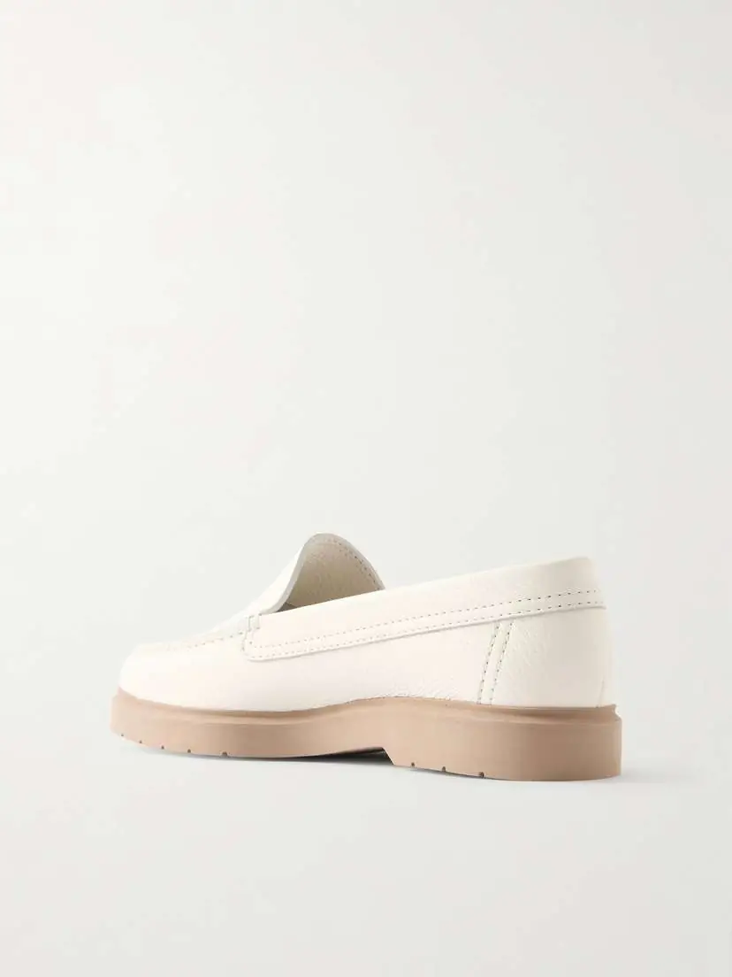 Brunello Cucinelli Textured-leather Loafers | Thumbnail 3