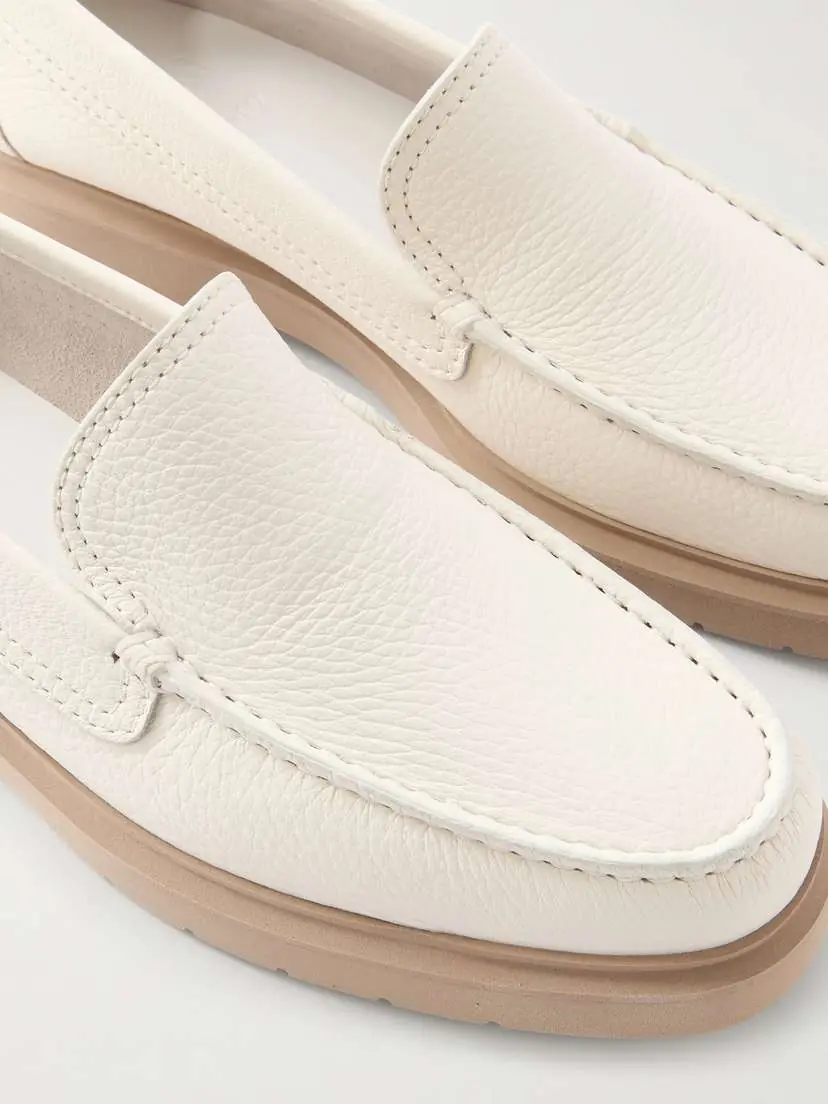 Brunello Cucinelli Textured-leather Loafers | Thumbnail 5