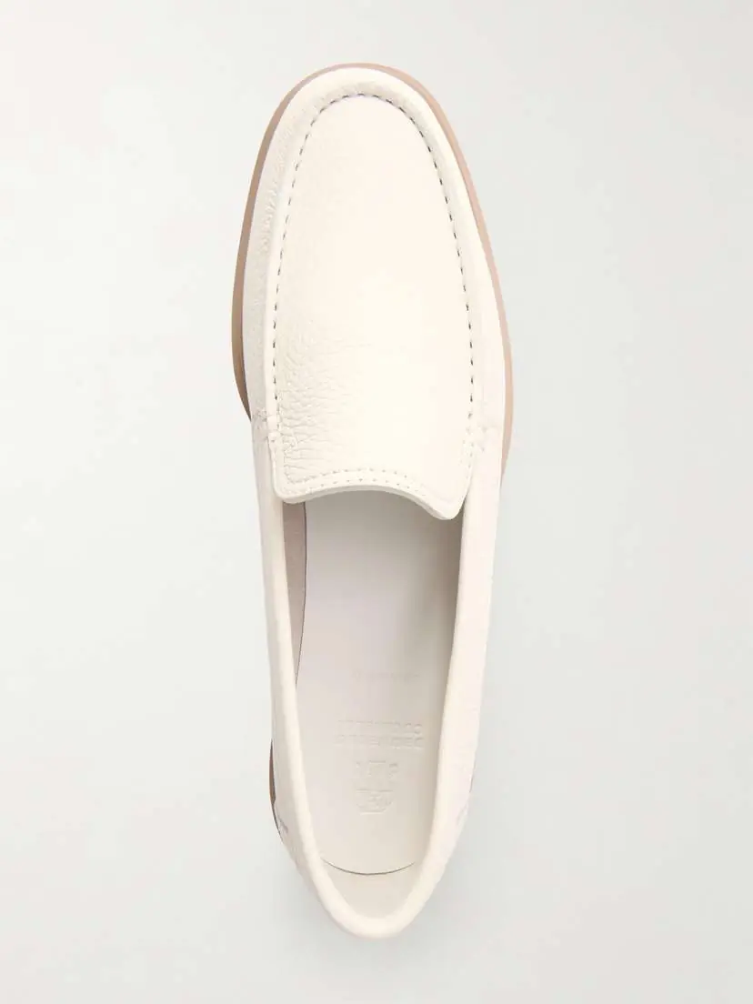 Brunello Cucinelli Textured-leather Loafers | Thumbnail 6