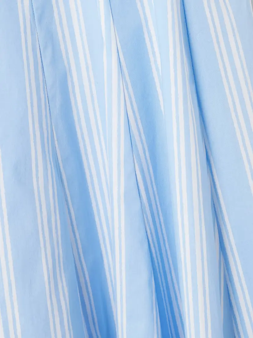 Staud Wells Paneled Striped Cotton-blend Poplin Midi Dress | Thumbnail 4