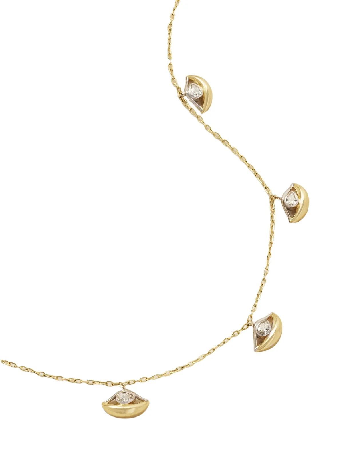 Five Mini Eyes 18-karat Gold Diamond Chocker Five Mini Eyes 18-karat Gold Diamond Chocker