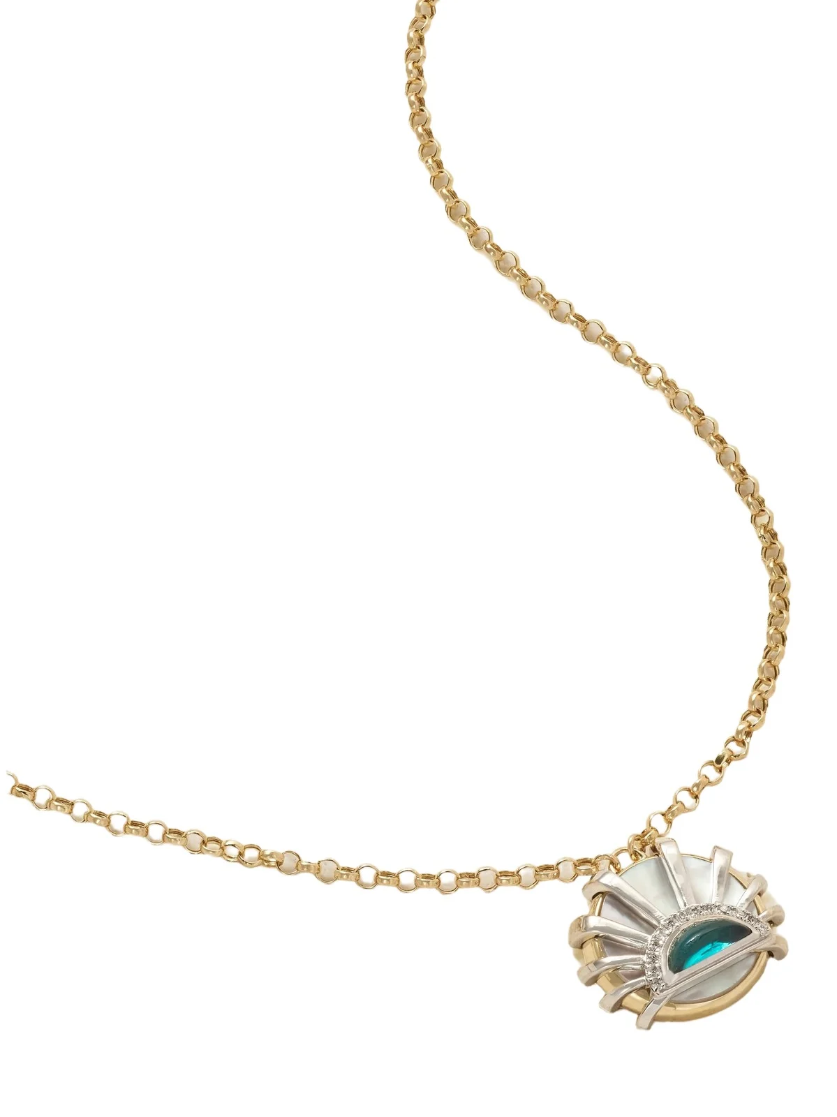 Sun Down 18-karat Gold Multistone Necklace Sun Down 18-karat Gold Multistone Necklace