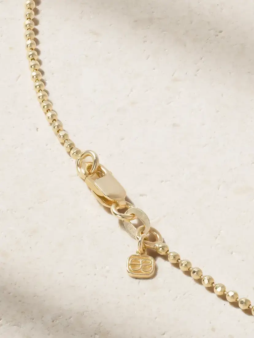 Sydney Evan Caged Albert 14-karat Gold Diamond Necklace | Thumbnail 3