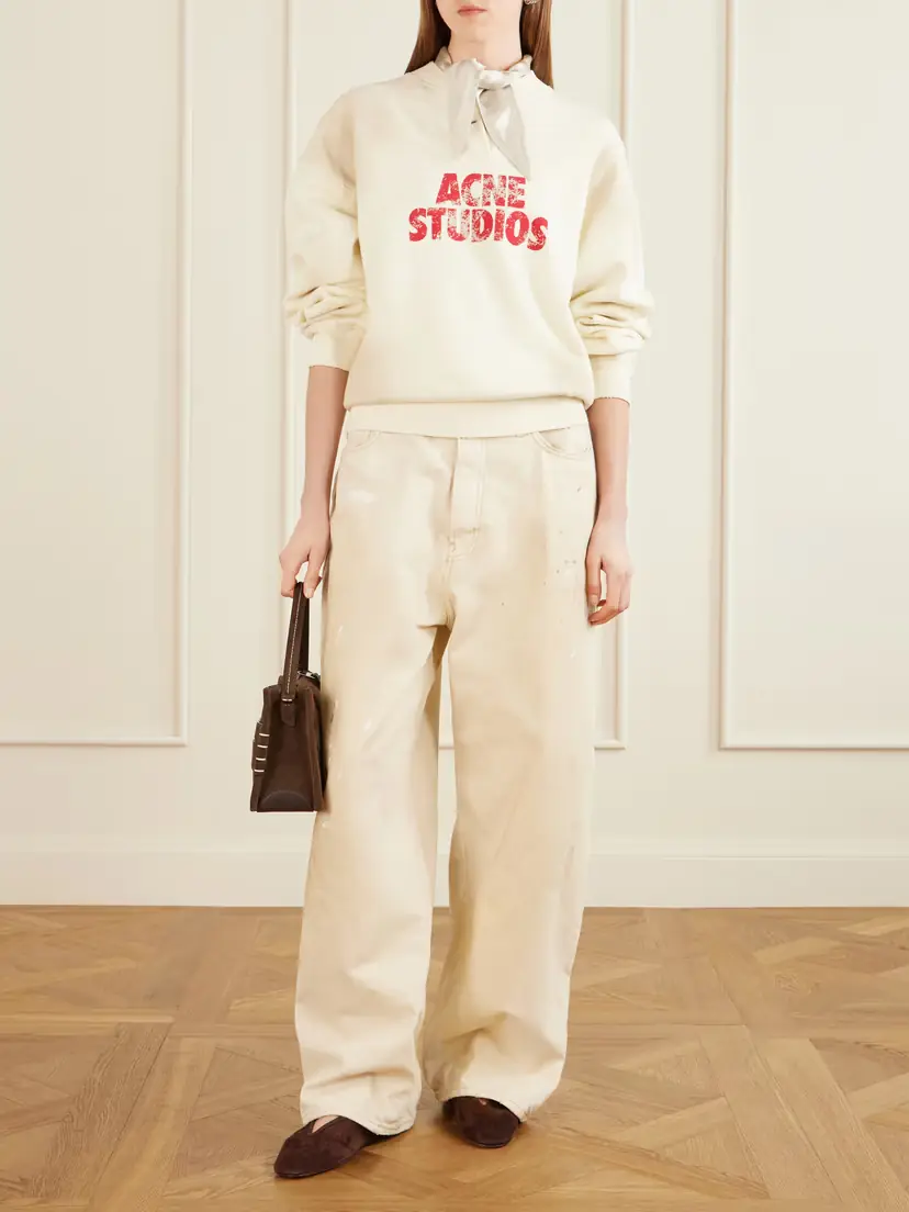 Acne Studios Printed Cotton-jersey Sweatshirt | Thumbnail 2