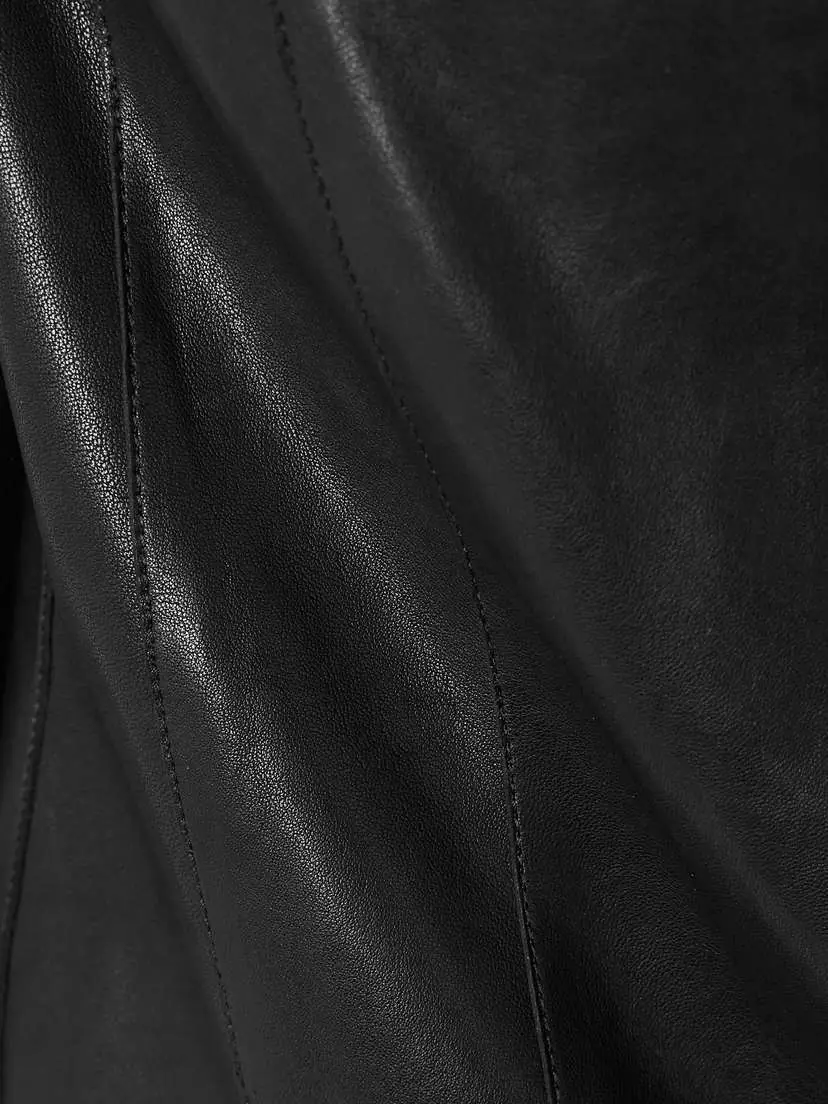 Nour Hammour Paneled Leather Jacket | Thumbnail 4