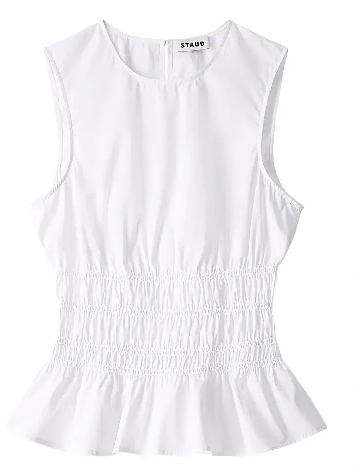 Women's Culver Stretch-Cotton Peplum Top