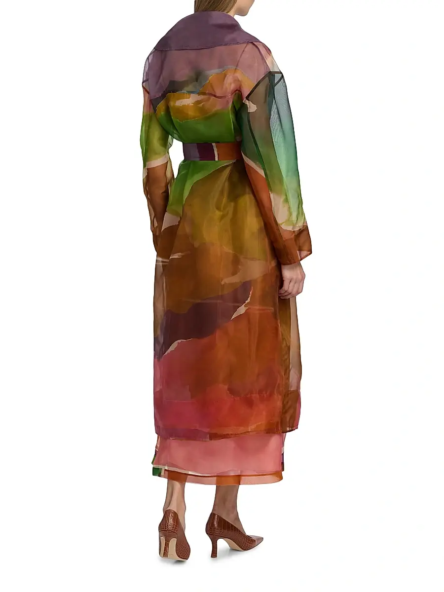 Ulla Johnson Women's Novalie Organza Silk Trench Coat | Thumbnail 5 Ulla Johnson Women's Novalie Organza Silk Trench Coat | Thumbnail 5
