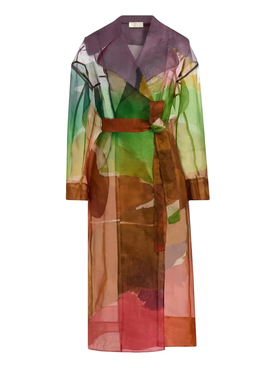 Women's Novalie Organza Silk Trench Coat