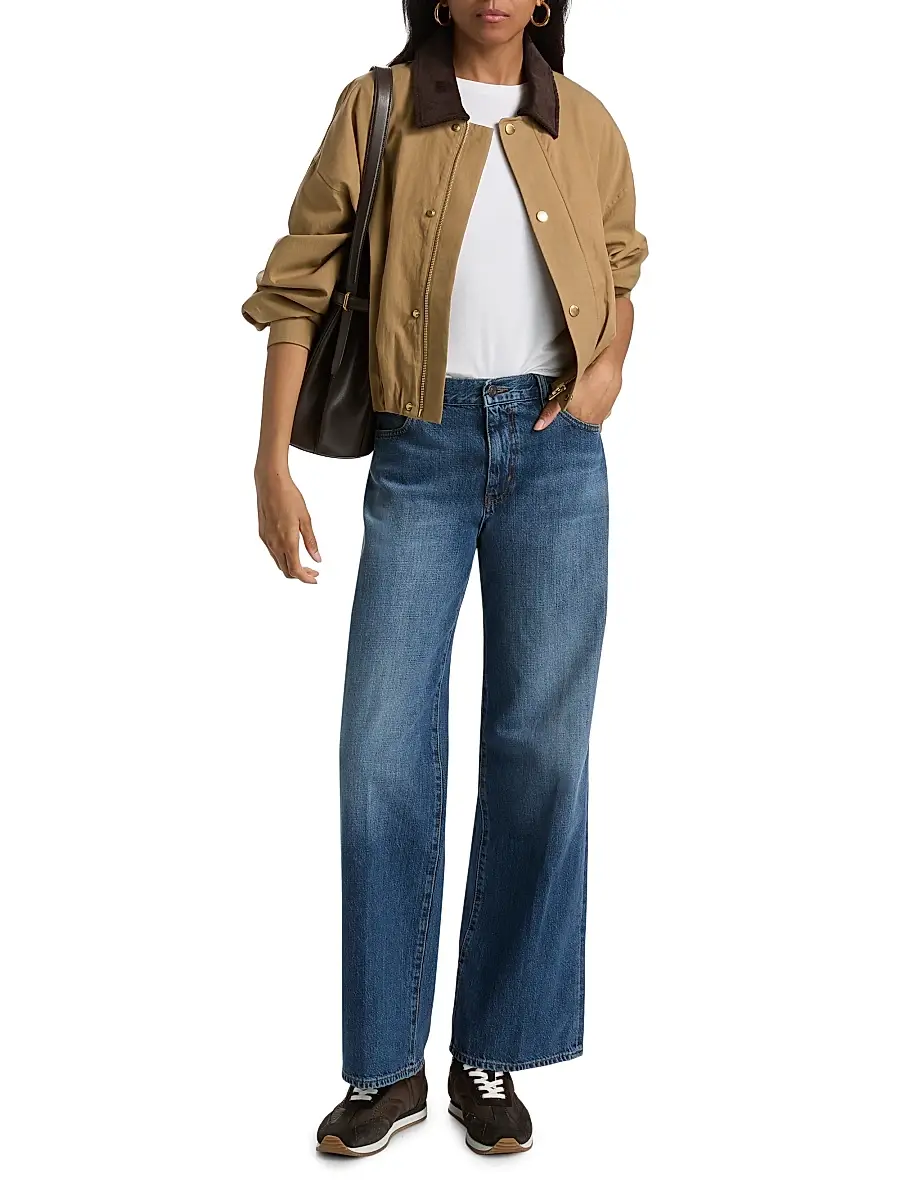 Frame Women's The Cord Bubble-Hem Cotton-Blend Jacket | Thumbnail 2 Frame Women's The Cord Bubble-Hem Cotton-Blend Jacket | Thumbnail 2