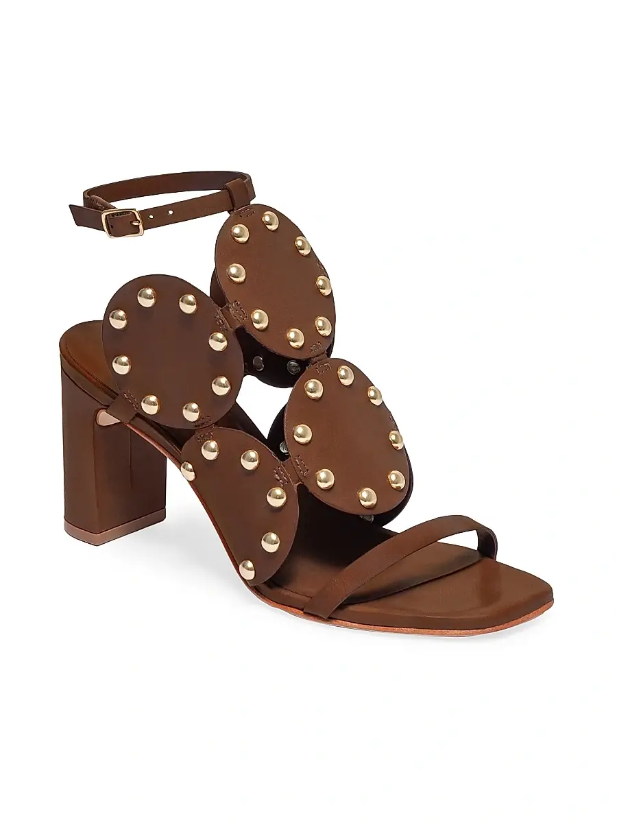 Bernardo 1946 Women's New Moon 75MM Studded Heeled Sandals | Thumbnail 2 Bernardo 1946 Women's New Moon 75MM Studded Heeled Sandals | Thumbnail 2
