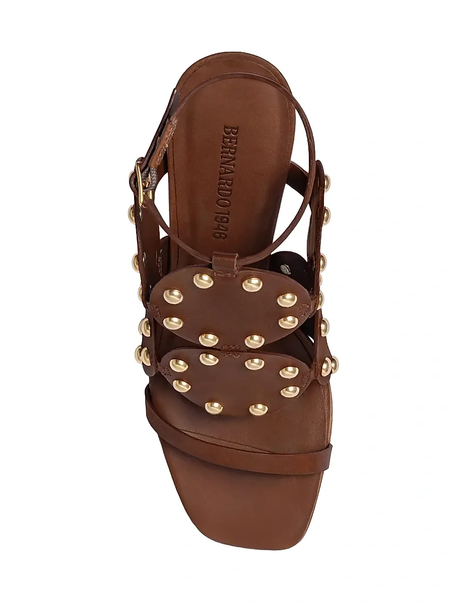Bernardo 1946 Women's New Moon 75MM Studded Heeled Sandals | Thumbnail 3 Bernardo 1946 Women's New Moon 75MM Studded Heeled Sandals | Thumbnail 3