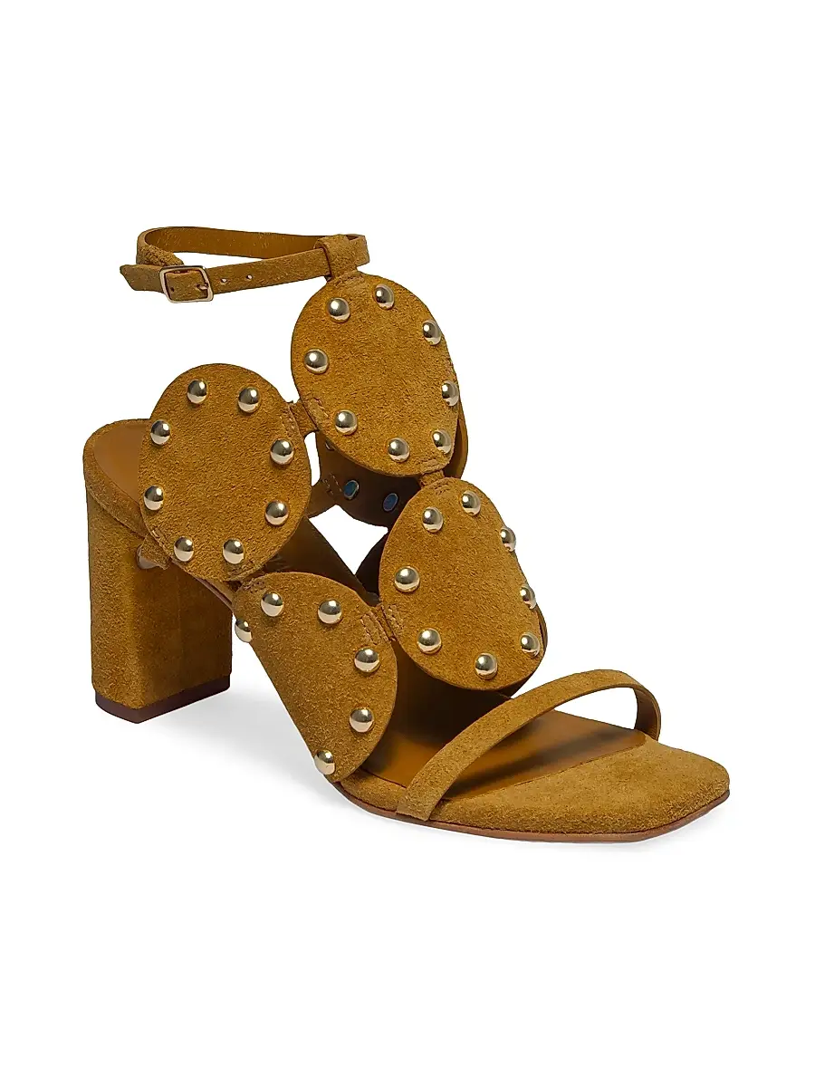 Bernardo 1946 Women's New Moon 75MM Studded Heeled Sandals | Thumbnail 2 Bernardo 1946 Women's New Moon 75MM Studded Heeled Sandals | Thumbnail 2