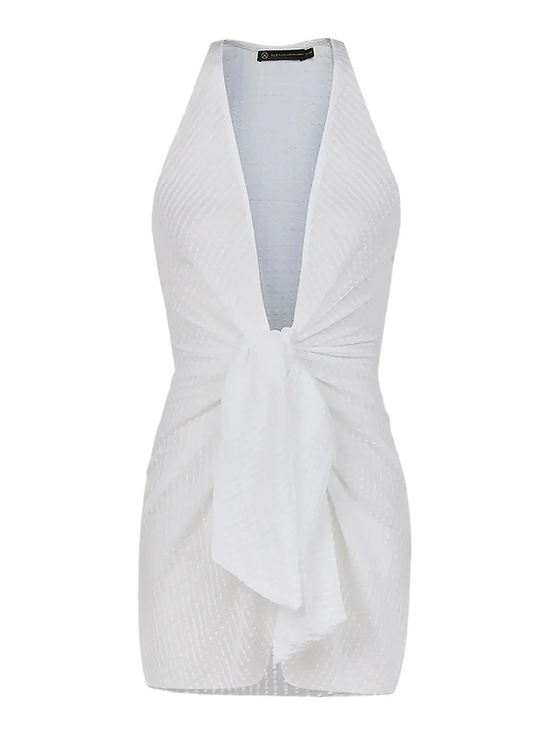 Women's Mita Cotton Sleeveless Cover-Up Minidress