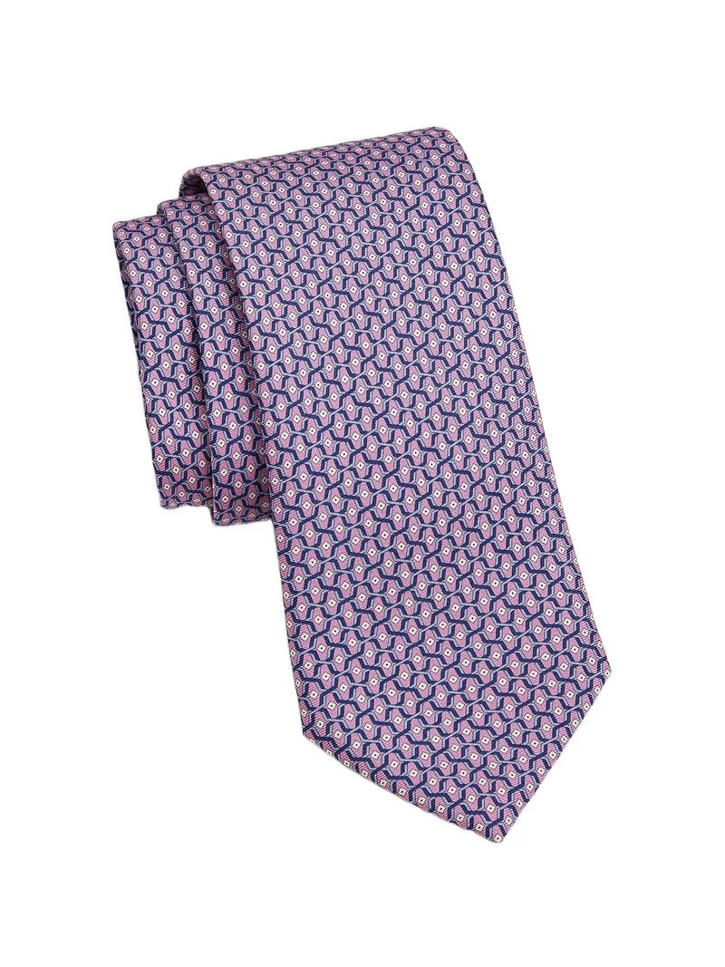 Men's Geometric Silk Tie Men's Geometric Silk Tie