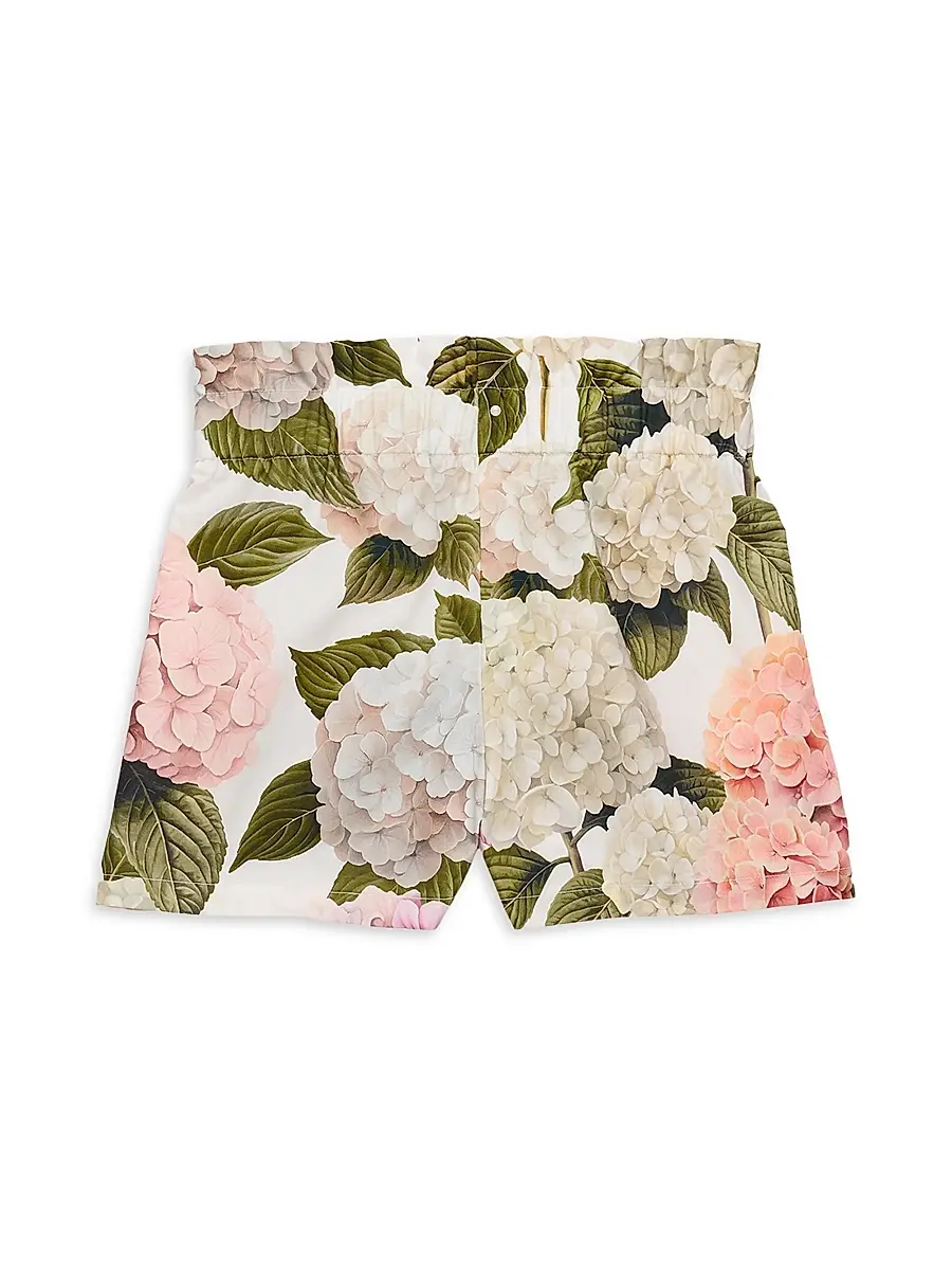 Dolce & Gabbana Girl's Cotton Floral Shorts | Thumbnail 2 Dolce & Gabbana Girl's Cotton Floral Shorts | Thumbnail 2