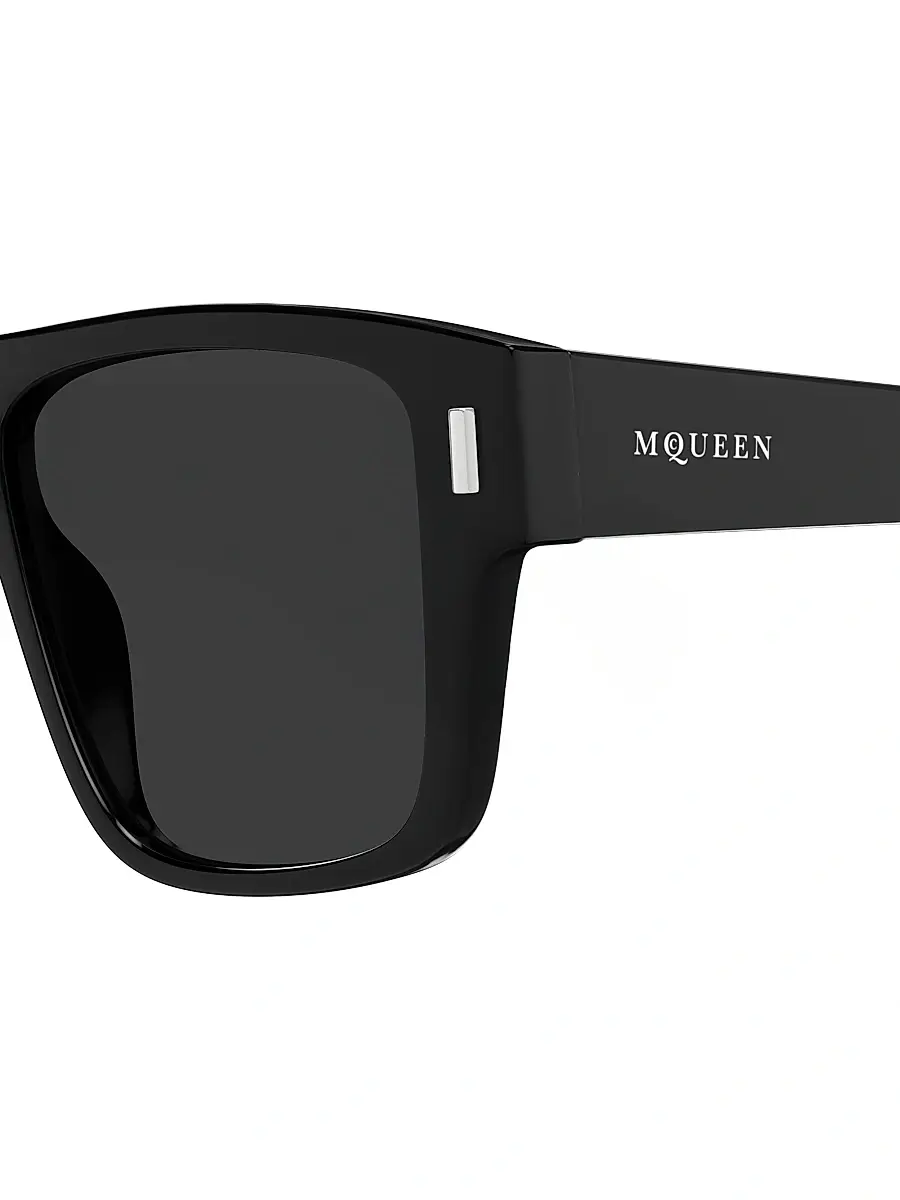 Alexander McQueen Men's T-Bar Rivet 55MM Square Sunglasses | Thumbnail 3 Alexander McQueen Men's T-Bar Rivet 55MM Square Sunglasses | Thumbnail 3