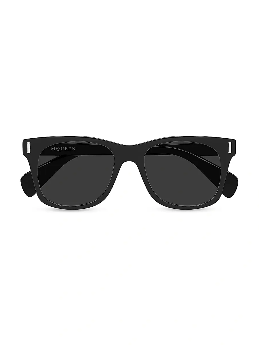 Alexander McQueen Men's T-Bar Rivet 52MM Square Sunglasses | Thumbnail 2 Alexander McQueen Men's T-Bar Rivet 52MM Square Sunglasses | Thumbnail 2