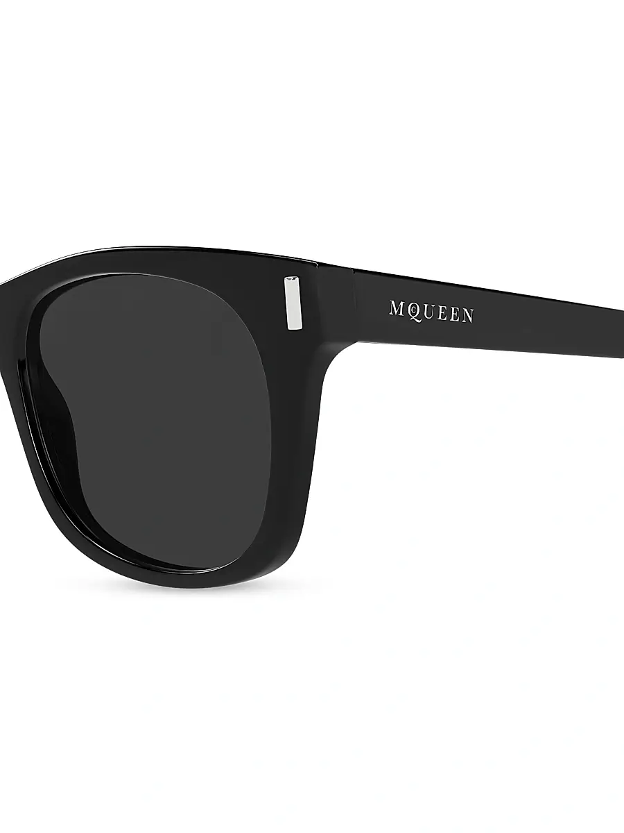 Alexander McQueen Men's T-Bar Rivet 52MM Square Sunglasses | Thumbnail 3 Alexander McQueen Men's T-Bar Rivet 52MM Square Sunglasses | Thumbnail 3