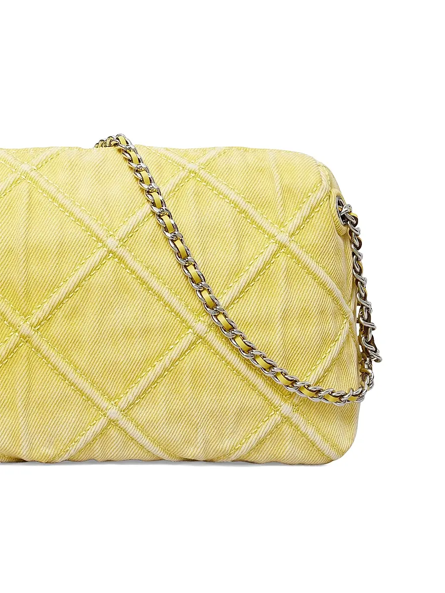 Tory Burch Women's Fleming Soft Denim Crossbody Bag - Yellow | Thumbnail 5 Tory Burch Women's Fleming Soft Denim Crossbody Bag - Yellow | Thumbnail 5
