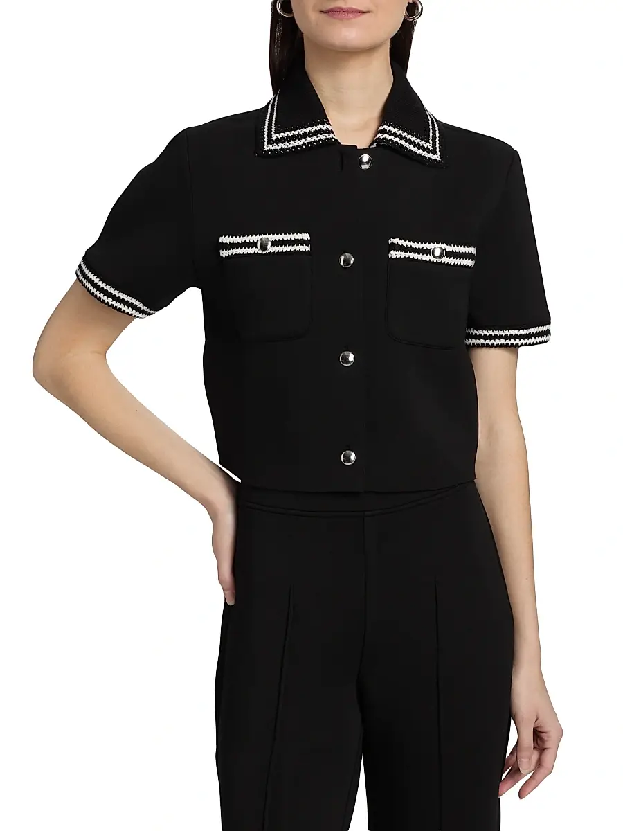dh New York Women's Adeline Knit Bowling-Style Top | Thumbnail 3 dh New York Women's Adeline Knit Bowling-Style Top | Thumbnail 3