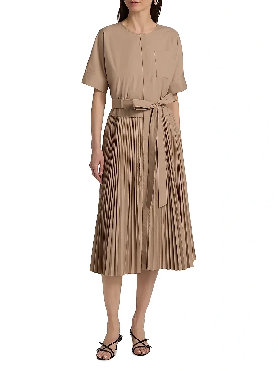 Kobi Halperin Women's Loretta Pleated Cotton-Blend Shirtdress | Thumbnail 3 Kobi Halperin Women's Loretta Pleated Cotton-Blend Shirtdress | Thumbnail 3