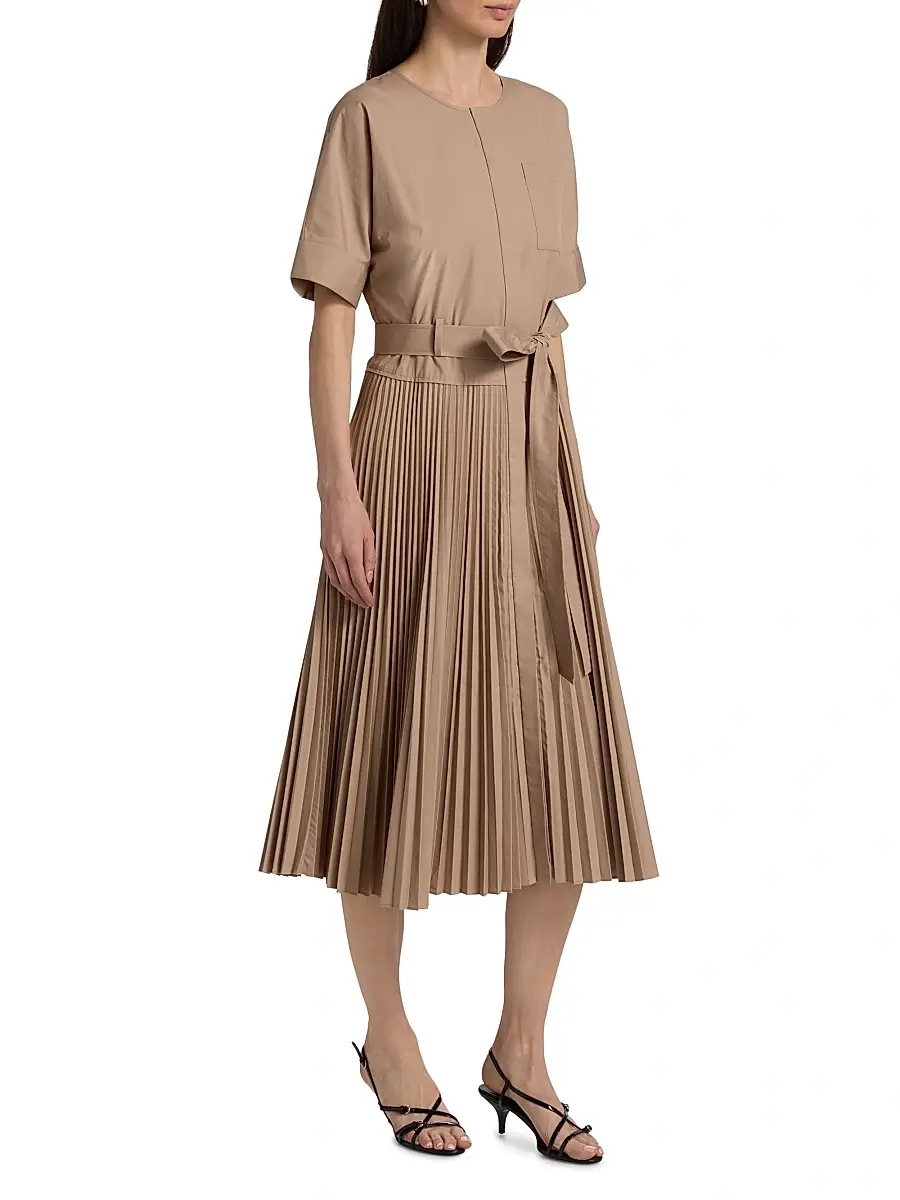 Kobi Halperin Women's Loretta Pleated Cotton-Blend Shirtdress | Thumbnail 4 Kobi Halperin Women's Loretta Pleated Cotton-Blend Shirtdress | Thumbnail 4