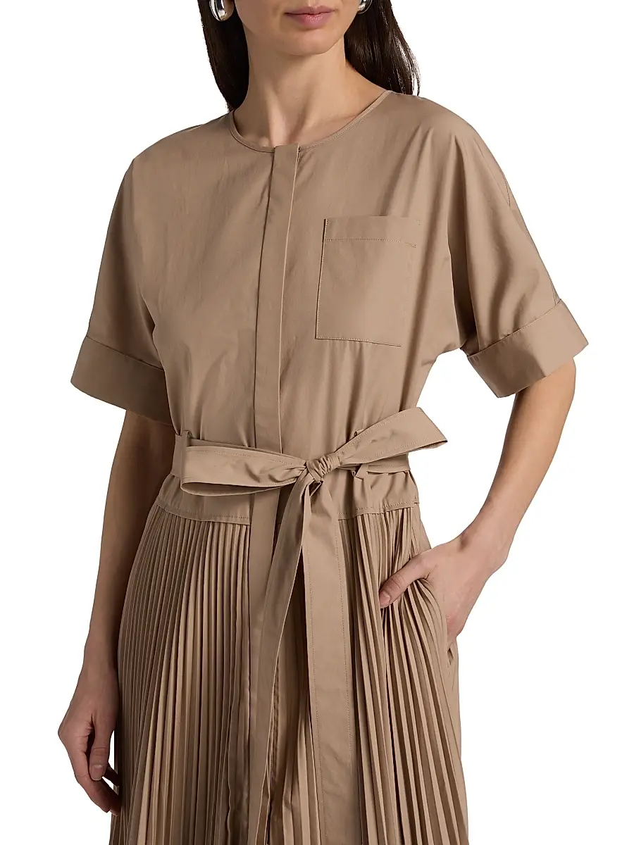 Kobi Halperin Women's Loretta Pleated Cotton-Blend Shirtdress | Thumbnail 6 Kobi Halperin Women's Loretta Pleated Cotton-Blend Shirtdress | Thumbnail 6