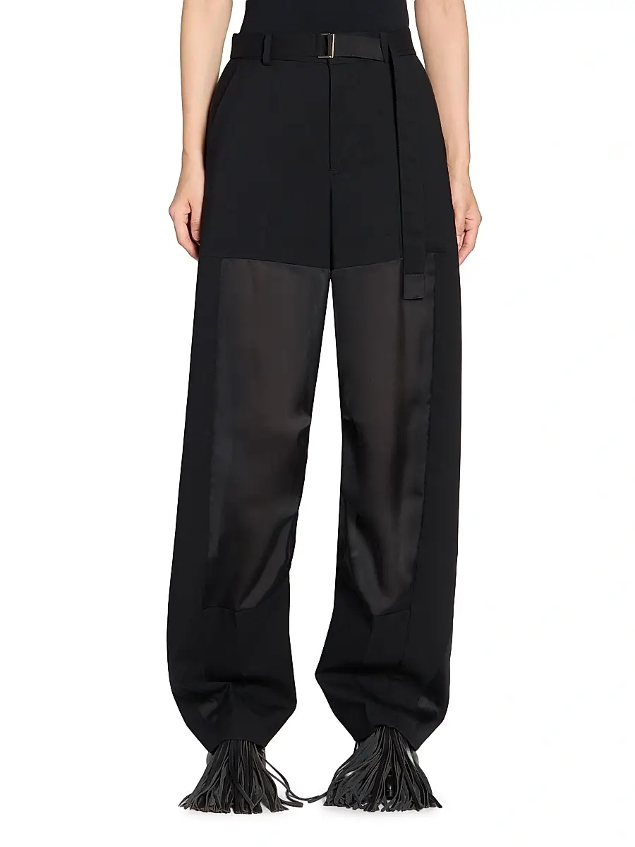 Sacai Women's Wool Suiting Pants | Thumbnail 3 Sacai Women's Wool Suiting Pants | Thumbnail 3