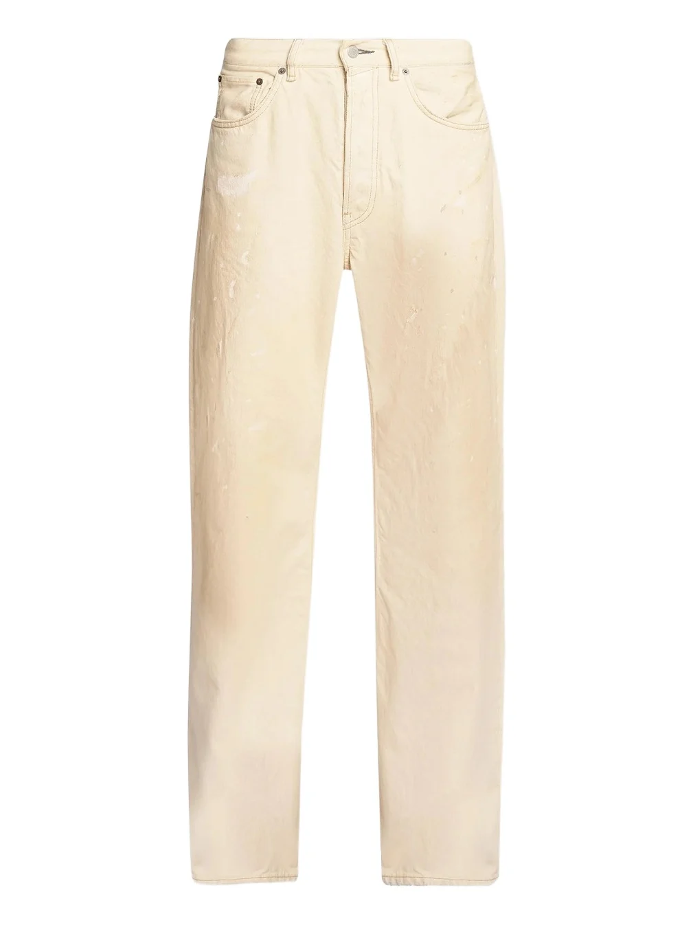 Acne Studios Men's Trafalgar Bleach Splatter Straight-Leg Jeans
