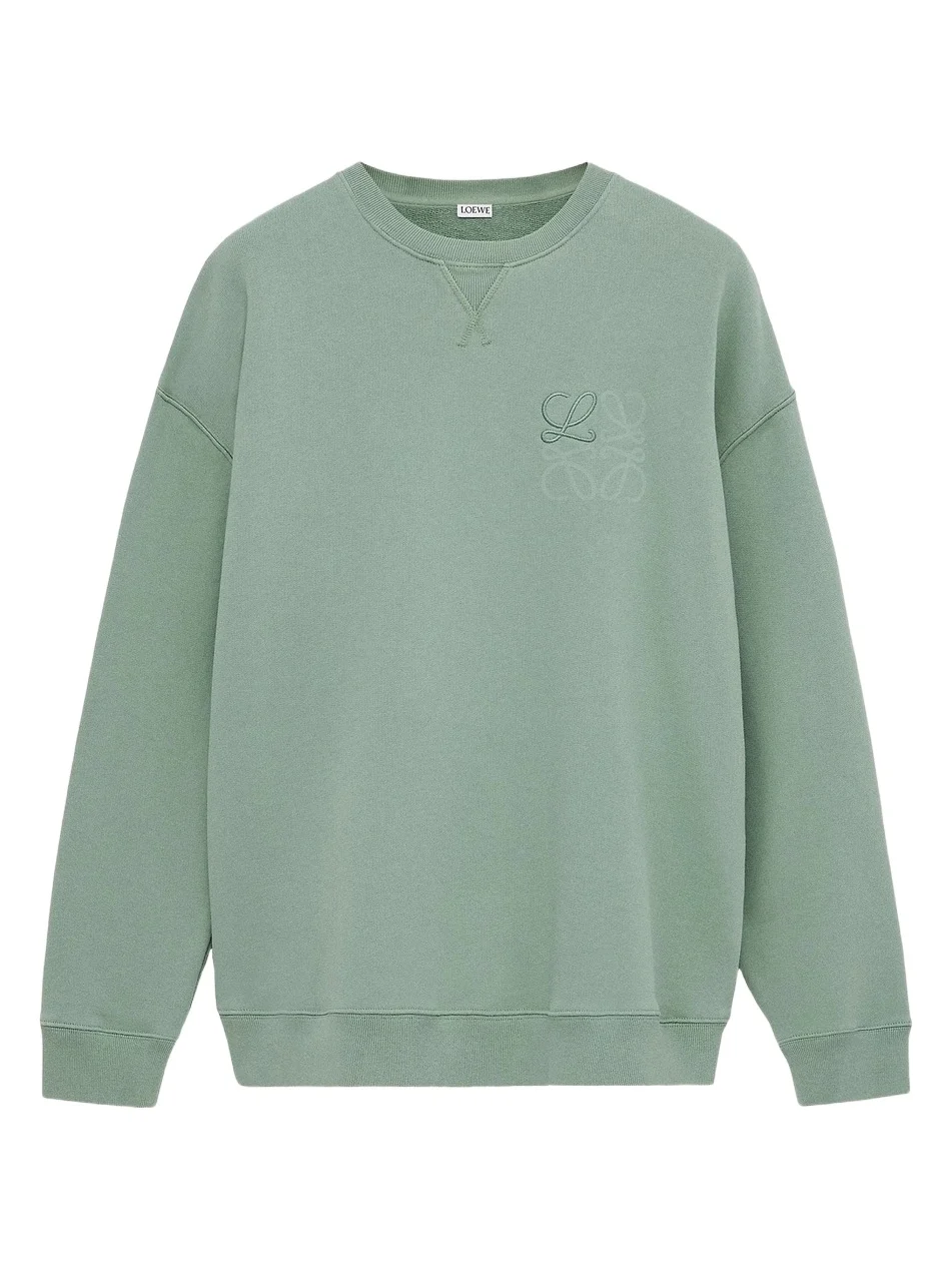 Loewe Men's Anagram Cotton-Blend Crewneck Sweatshirt