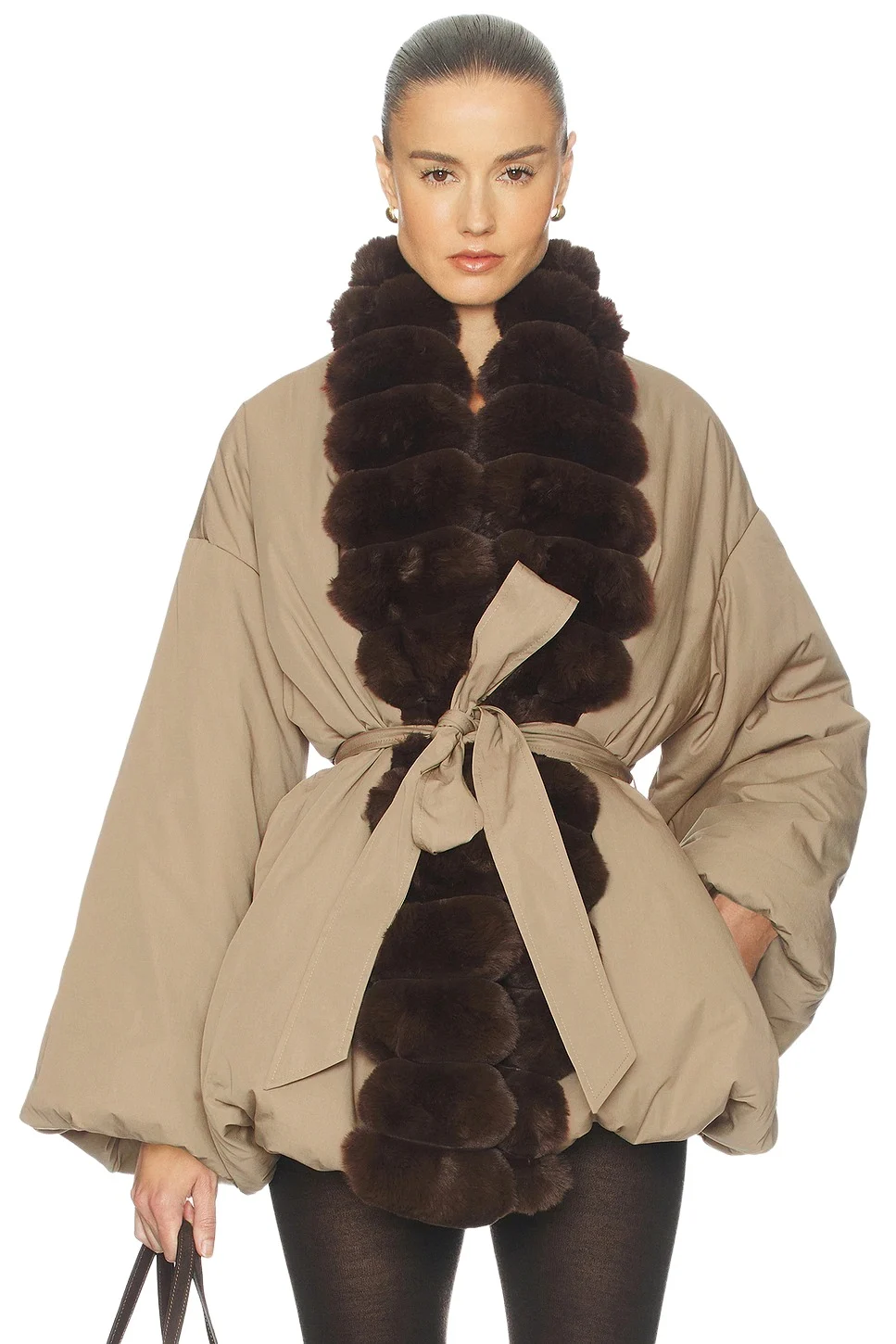 Bubble Puffer With Faux Fur Bubble Puffer With Faux Fur