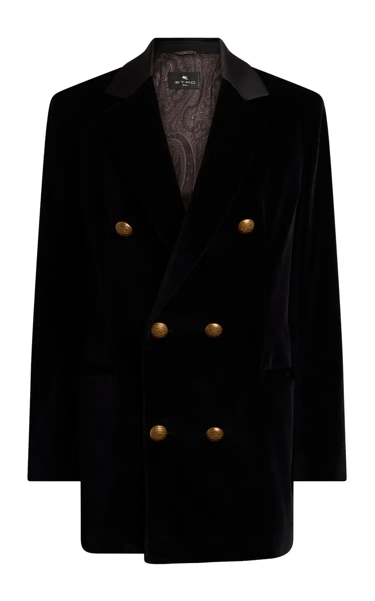 Double-Breasted Velvet Jacket Double-Breasted Velvet Jacket