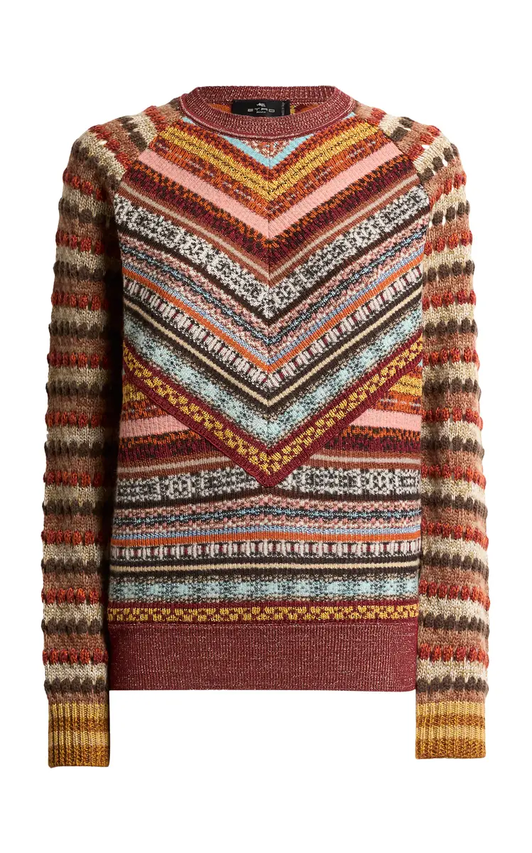 Etro Striped Wool-Blend Sweater