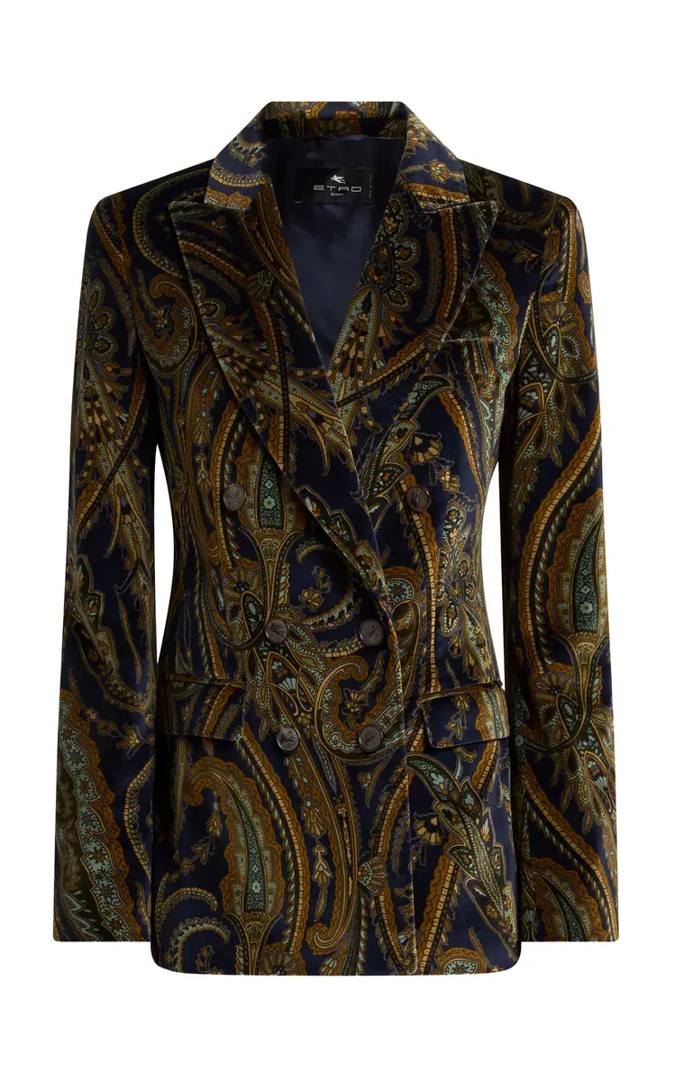 Patterned Velvet Blazer Patterned Velvet Blazer