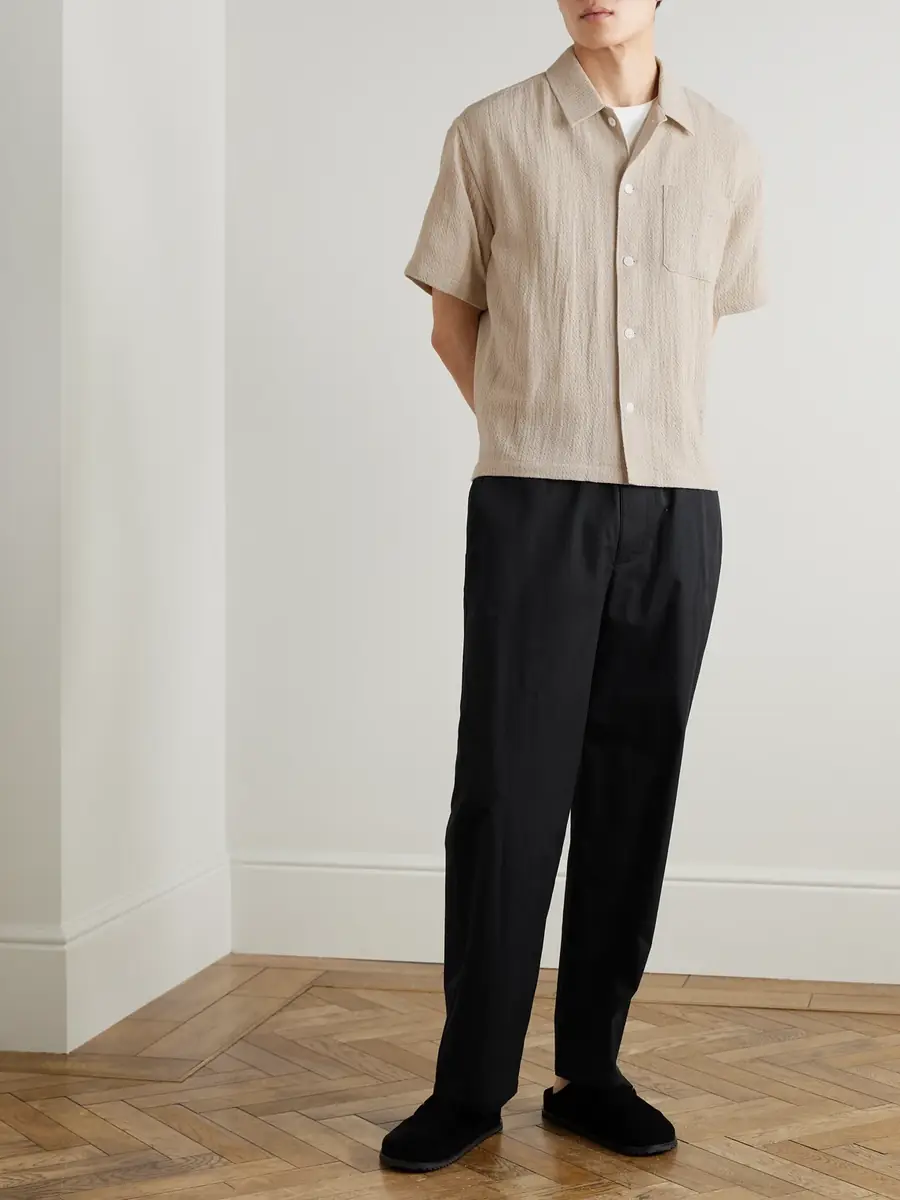 Frame Relaxed Straight-Leg Cotton Trousers - Men | Thumbnail 2 Frame Relaxed Straight-Leg Cotton Trousers - Men | Thumbnail 2