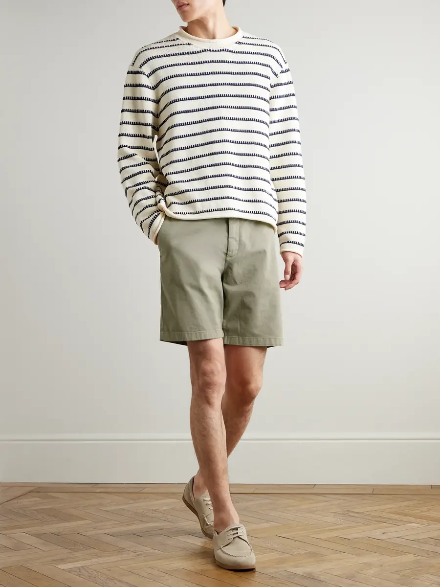 MR P. Straight-Leg Garment-Dyed Cotton-Blend Twill Bermuda Shorts - Men | Thumbnail 2 MR P. Straight-Leg Garment-Dyed Cotton-Blend Twill Bermuda Shorts - Men | Thumbnail 2