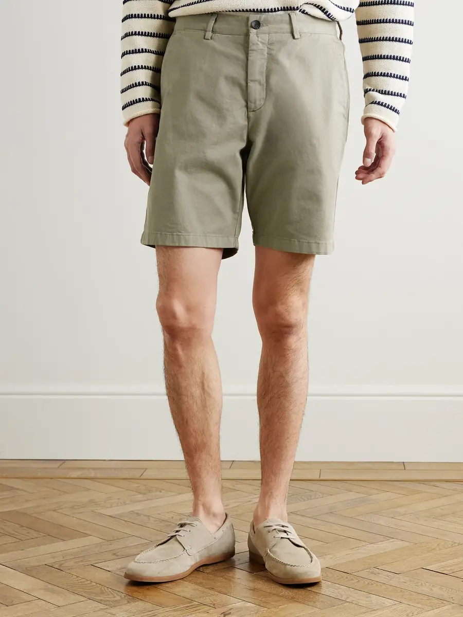 MR P. Straight-Leg Garment-Dyed Cotton-Blend Twill Bermuda Shorts - Men | Thumbnail 3 MR P. Straight-Leg Garment-Dyed Cotton-Blend Twill Bermuda Shorts - Men | Thumbnail 3