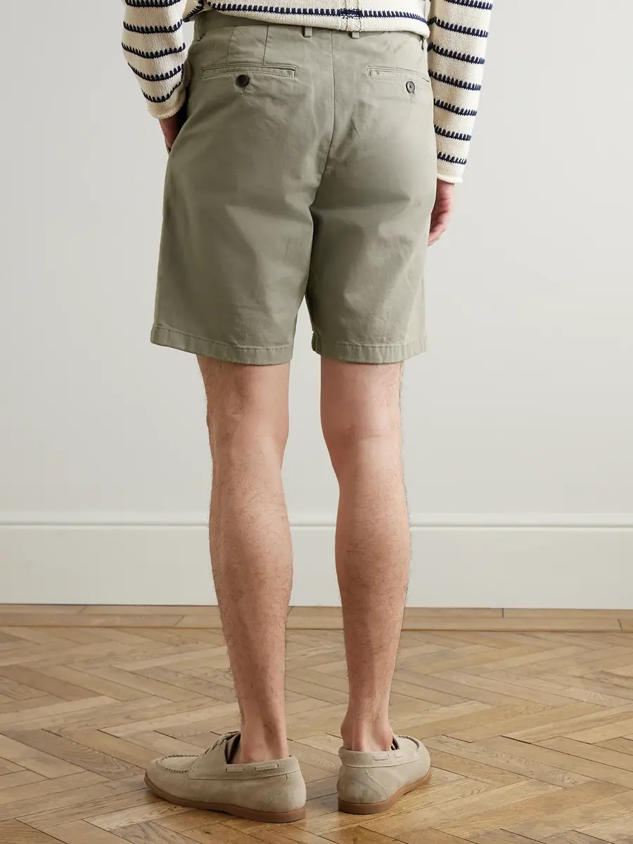 MR P. Straight-Leg Garment-Dyed Cotton-Blend Twill Bermuda Shorts - Men | Thumbnail 4 MR P. Straight-Leg Garment-Dyed Cotton-Blend Twill Bermuda Shorts - Men | Thumbnail 4