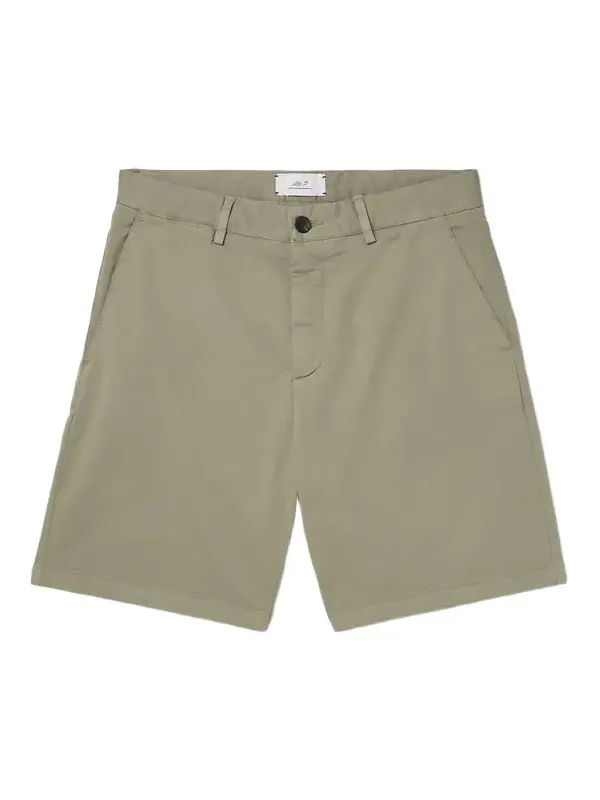 Straight-Leg Garment-Dyed Cotton-Blend Twill Bermuda Shorts - Men Straight-Leg Garment-Dyed Cotton-Blend Twill Bermuda Shorts - Men
