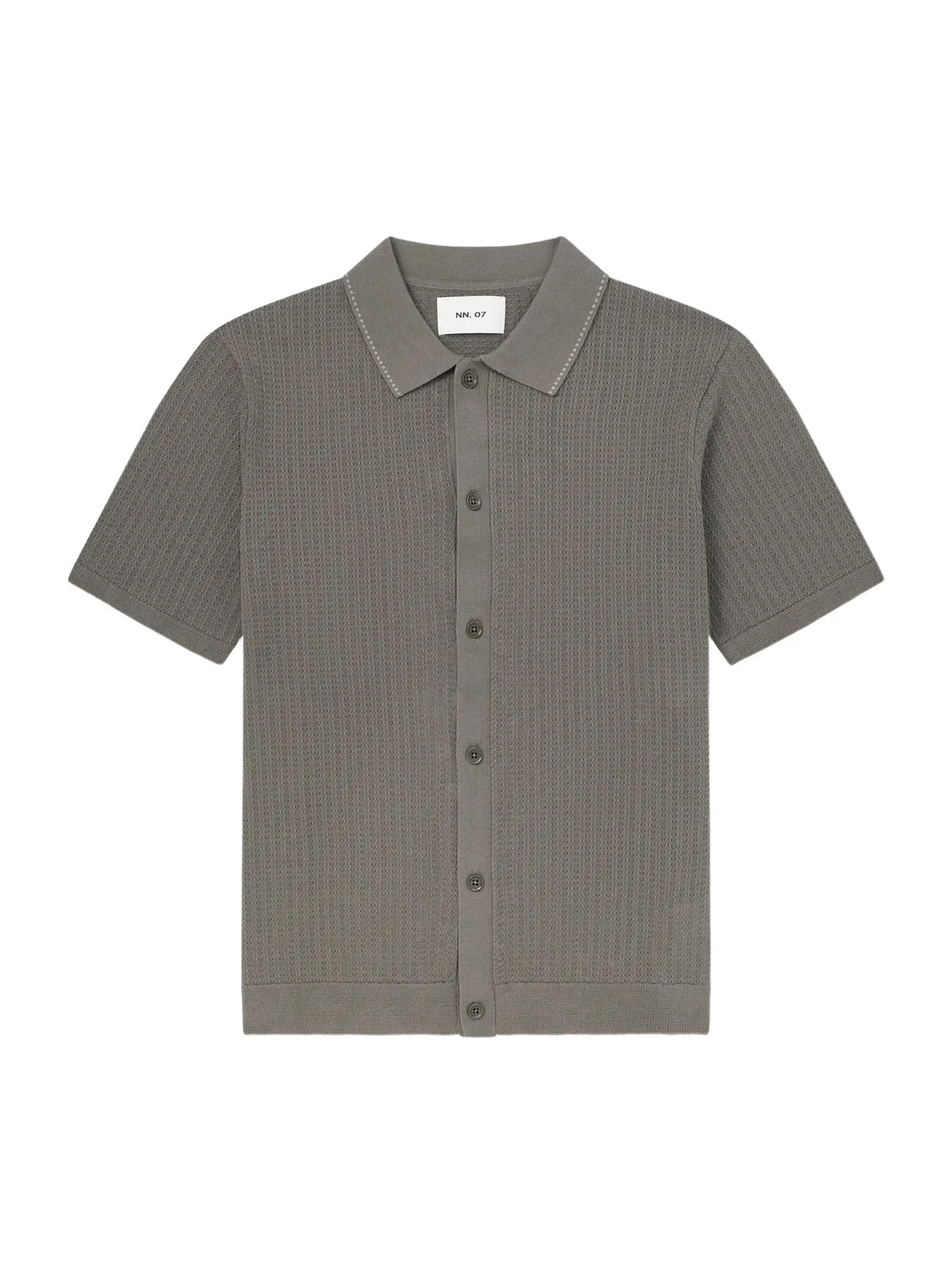 NN07 Nalo 60039 Open-Knit Cotton Shirt - Men